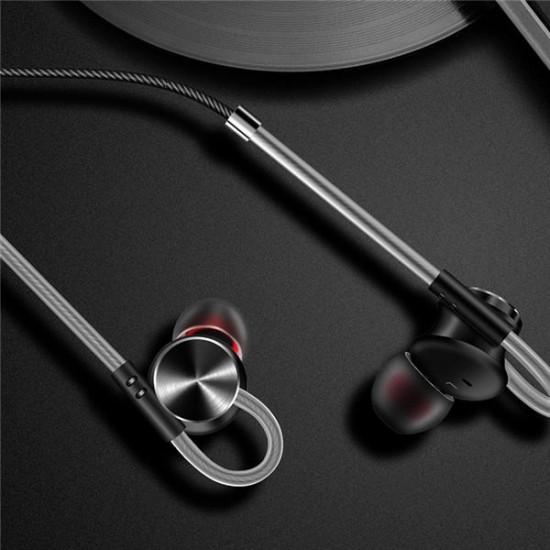 W3 In-ear Sport Magnetic Adsorption Wired Bass Earphone Headphone With Mic