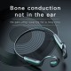 G-100 Bone Conduction bluetooth 5.0 Headphones Long Endurance Waterproof Ear Hook Wireless Earphones for Sport Fitness Shocking Horn Headphones