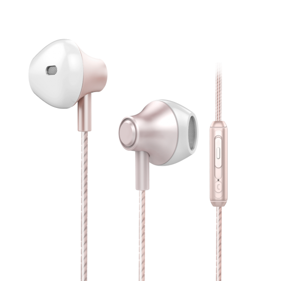 MT06 3.5mm Wired Control In-Ear Headphones HiFi Sound Earphone with Mic for iphone PC Computer