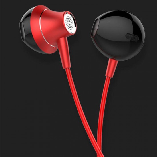 M10 Portable Metal Wired Earphone 3.5mm Super Bass In-ear Noise Cancelling Sport Earbuds With Mic