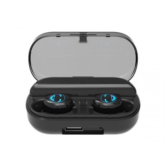 Mini Dual bluetooth Wireless Stereo Multifunctional Earbuds Earphone Waterproof Binaura Call Headset with Mic Power Bank