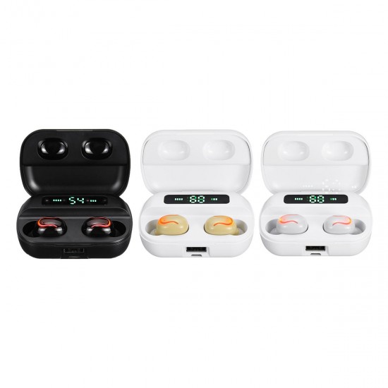 Mini Portable TWS bluetooth 5.0 Earphone Wireless Earbuds Stereo Bilateral Call Headphone for iPhone Huawei