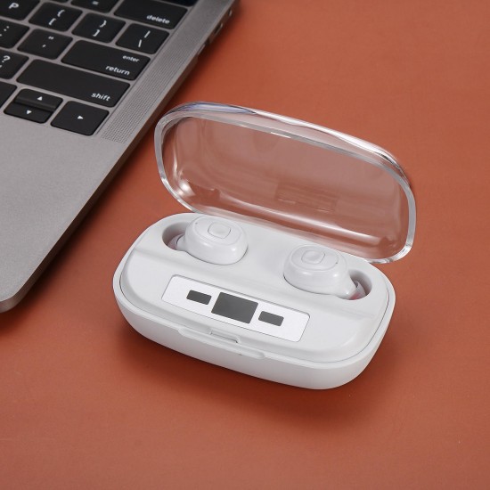 Mini TWS Dual bluetooth Wireless Stereo Earphone In-ear Headset LED Display with Charging Box