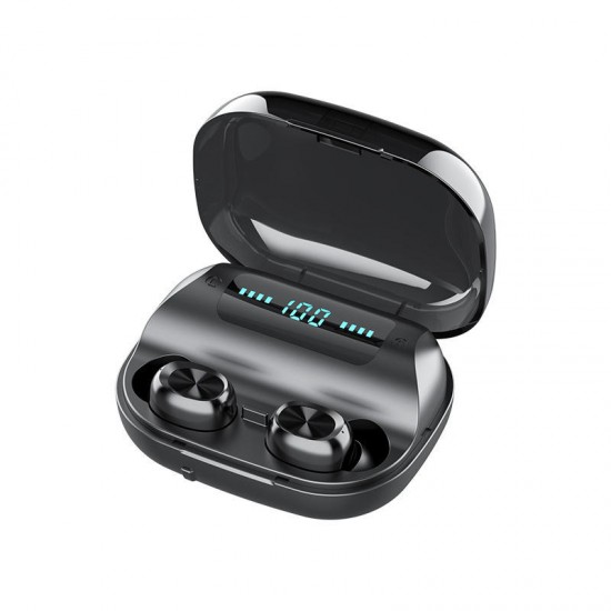 Mini TWS Wireless Earbuds bluetooth 5.0 Earphone LED Display HiFi Stereo Smart Touch Headphone with 1200mAh Power Bank