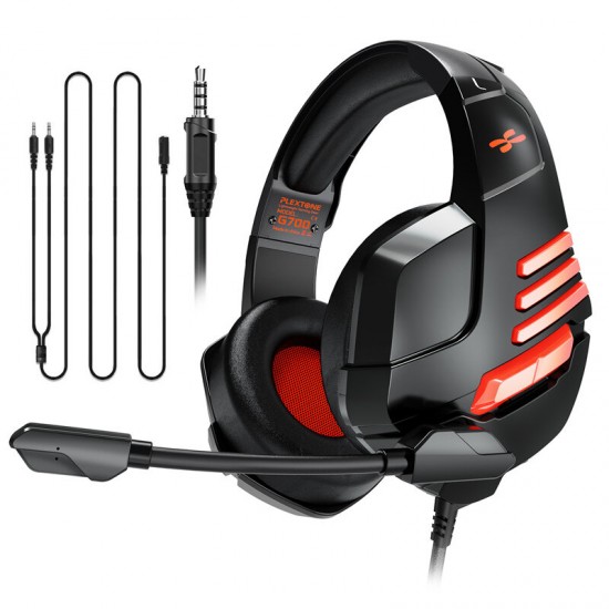 G700 Wired Gaming Headphones 50mm Large Driver Stereo Over Ear Lightweight Headset Noise Cancellation With Microphone