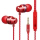 Q5 3.5mm Wired Control In-ear Earbuds Stereo Music Earphone Supper Bass Metal Headphone with Mic