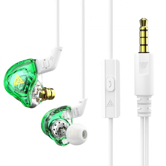 DMX Multi Colors Full-Transparent Dynamic In-Ear Earphones Monitor Metal Wired Earphone Noise Cancelling Sport Music Headphones with Detachable Cable