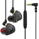 SK3 Wired Earphone HIFI HD Noise Reduction 11.6MM Dynamic Diver In-Ear Earbuds Sport Gaming Wired Headphones with Mic