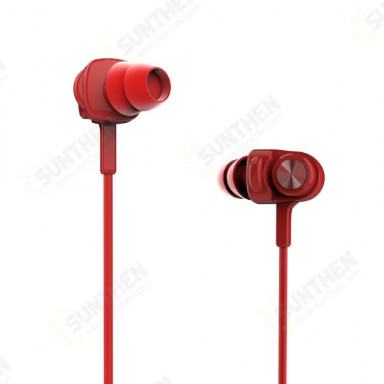 900F Earphone Dynamic Driver 3.5mm Wired Control Gaming Stereo Earbuds Headphone with Mic