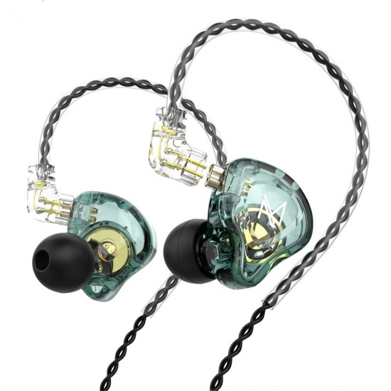 MT1 Earphone 10mm Dual Magnetic Driver HiFi Sport DJ Monitor Headphone in Ear Monitor Noise Cancelling Headset with Mic