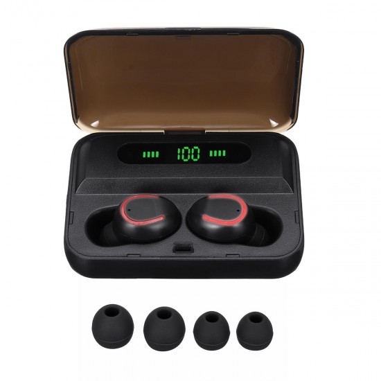 TWS Dual Digital Power Display bluetooth 5.0 Wireless Stereo Earphone Auto Pair Sport Headset for Cell Phone