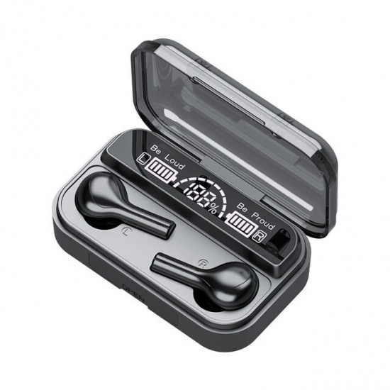 TWS In-ear bluetooth 5.0 Touch Control Headset Digital Display HiFi Stereo Sports Earphone With 2200mAh Charging Box