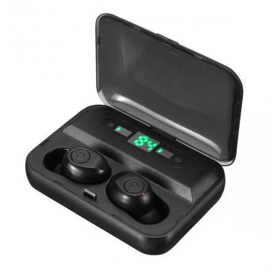 TWS Wireless bluetooth 5.0 Earphone Dual LED Power Display 1300mAh Type-C Charge IPX7 Waterproof Headphone with Mic