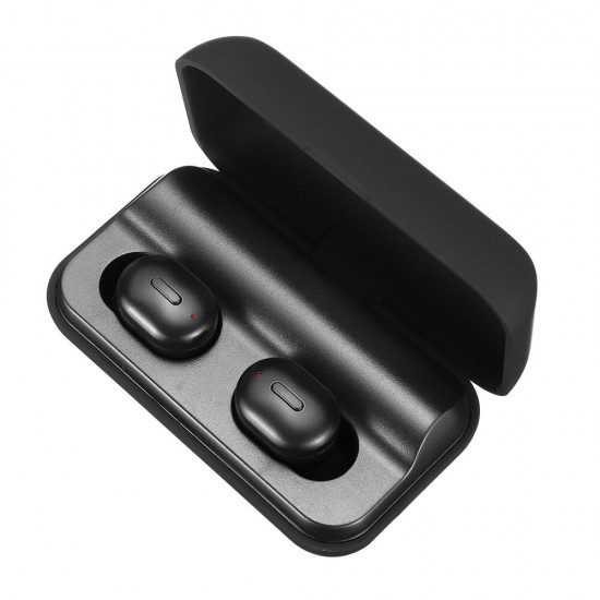 TWS bluetooth 5.0 Wireless 2600mAh Power Bank Stereo Waterproof Spors Earphone With Mic for Smartphones