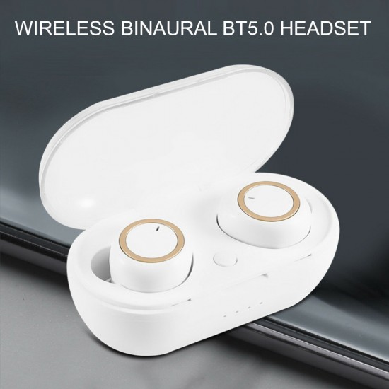 TWS bluetooth Earphone Auto Pairing Power Indicators Sports Earbuds Wireless Waterproof Headset with Charging Case