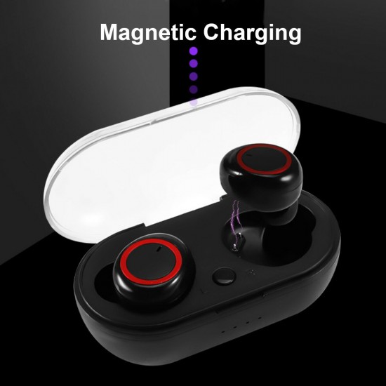 TWS bluetooth Earphone Auto Pairing Power Indicators Sports Earbuds Wireless Waterproof Headset with Charging Case