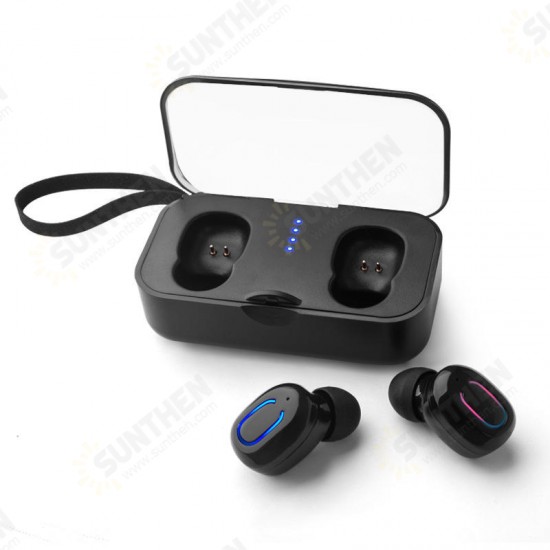 bluetooth V5.0 TWS Earbuds Invisible Mini Stereo Binaural Call IPX5 Sweat-proof Sports Earphone Headset With Charging Box for IOS Android