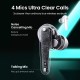 WS111 HiTune T1 TWS True Wireless Earbuds 4 Mics bluetooth Earphones ENC HiFi Stereo in-Ear Bass Up Mode 24 Hours Playing