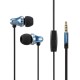 EM603 Full Metal Wired Control In-ear Stereo Headphone Earphone With Mic