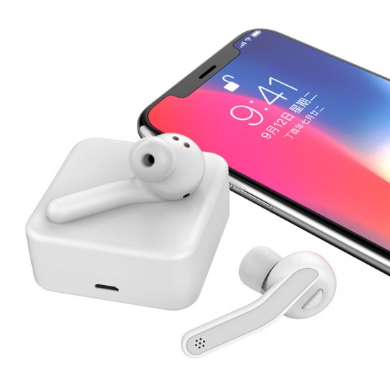 [bluetooth 5.0] TWS True Wireless Earphone 3D Stereo Bass Bilateral Call Headphone with Charging Box