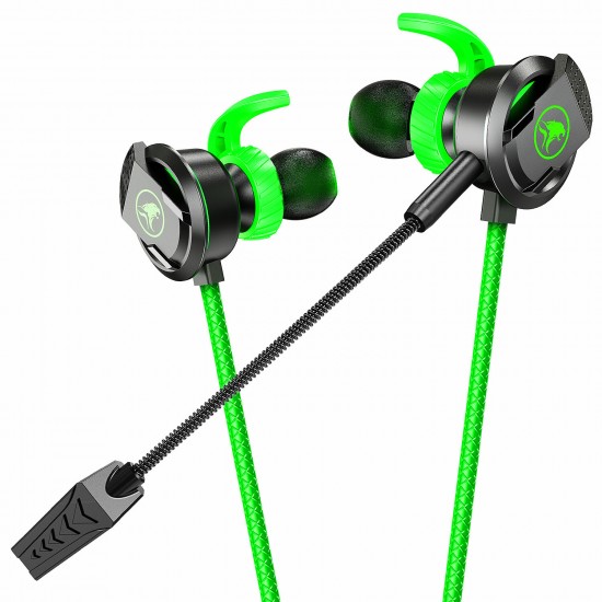 RX3 In-Ear Gaming Headset Dual Microphone Super Bass Headphone Active Noise Reduction with Detachable HD Long-Microphone