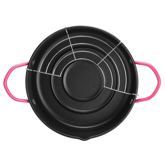 Portable Deep Fryer Pot Basket Frying Pots For Japanese Style Tempura Cookware