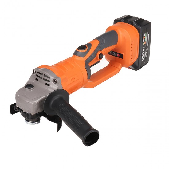 180° Rotary Cordless Brushless Angle Grinder 100mm 1580W Electric Angle Grinding Machine W/ 3 LED Lights Fit Makita Battery 3 Speed Regulated