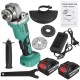 1000W 125mm Brushless Angle Grinder Cordless Electric Grinder Polishing Machine Fit Makita W/1pc/2pcs Battery EU/US Plug