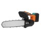 21V 12inch Brushless Cordless Saw Chain Saw High Power Portable Electric Chainsaws Woodworking W/ Battery Kit