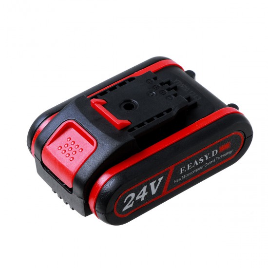 4inch 24V Rechargeable Cordless Electric Saw Mini Handheld Chainsaw Wood Cutter Tool W/ None/1pc/2pcs Battery