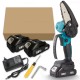4 Inch 88VF Cordless Electric Chain Saw One-Hand Saw Woodworking Tool W/ None/1pc/2pcs Display Battery For Makita with EU Plug