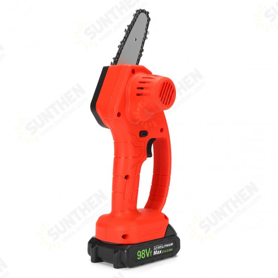 550W 21V 4inch One-Hand Woodworking Electric Chain Saw Wood Cutter Cordless