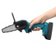 550W 24V 4inch Mini Cordless One-Hand Electric Chain Saw Woodworking Wood Cutter W/ 1pc Battery