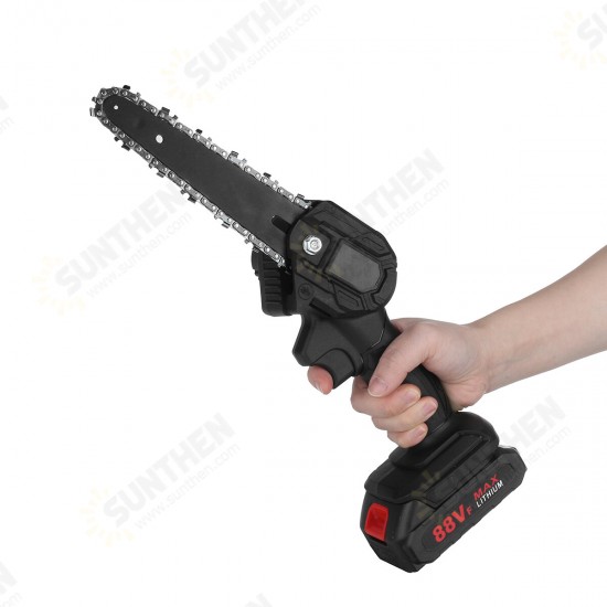 6Inch 1200W 21V Electric Chain Saw Pruning ChainSaw Cordless Woodworking Cutter Tool W/ 0/1/2pcs Battery