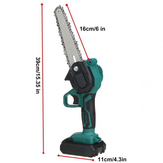 6inch Electric Chain Saw Portable Chainsaws W/ None/1pc Battery Woodworking Tools For Battery