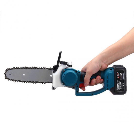 88V 1200W 8 Inch Electric Cordless Chain Saw Woodworking Saw Wood Cutter with Battery