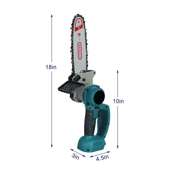 8in/10in 1500W Electric Chain Saw Handheld Logging Saw For Makita 18V/21V Battery