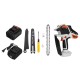 6 Inch Brushless Chainsaw Cordless Mini Handheld Pruning Saw Portable Woodworking Electric Saw Cutting Tool