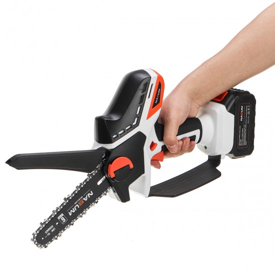 6 Inch Brushless Chainsaw Cordless Mini Handheld Pruning Saw Portable Woodworking Electric Saw Cutting Tool