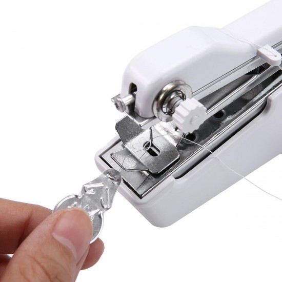 Portable Stitch Hand Held Sewing Machine Stitch Sew Quick Handy Cordless Repairs