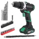 AC 100-240V Lithium Cordless Electric Screwdriver Screw Drill Driver Tool 1.5Ah 1 Charger 1 Battery