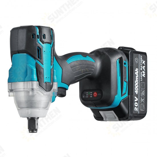 20V 4000mAh Brushless Electric Impact Wrench Cordless 1/2inch Socket Tool For Makita Battery