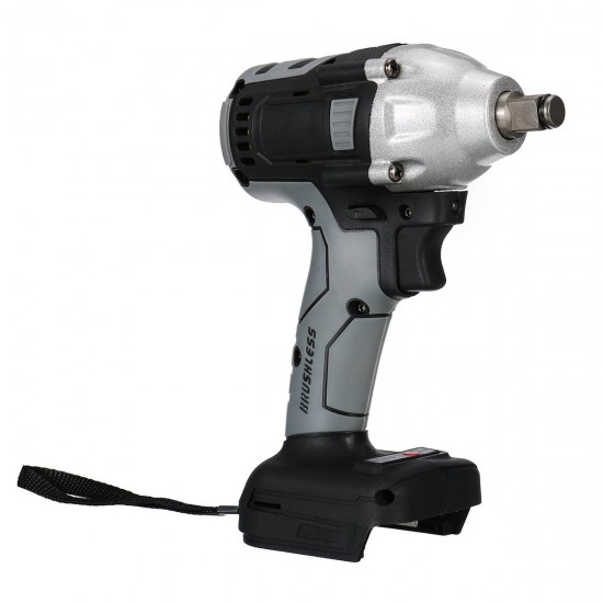 Gray Cordless Brushless Impact Wrench Drill Drive Machine For Makita 18V Battery