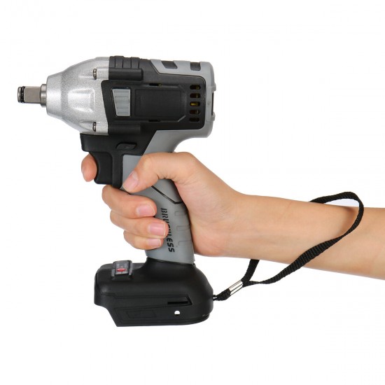 Gray Cordless Brushless Impact Wrench Drill Drive Machine For Makita 18V Battery