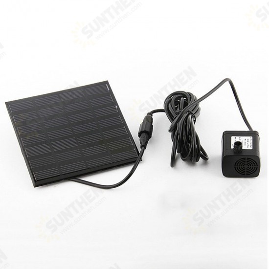 180 L/h 1.2W Solar Power Water Pump Fountain Bird Bath Pond Submersible Pump