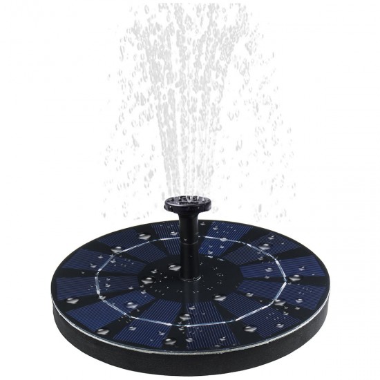 300L/H Solar Power Bird Bath fountain Floating Pond Water Pump Bird Feeder