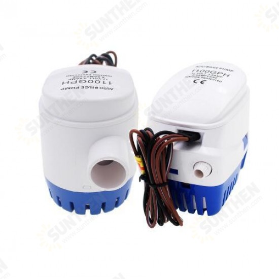 DC 24V 1100GPH Automatic Bilge Pump, Submersible Boat Water Pump, Electric Pump For Boats. Bilge Pump 24V