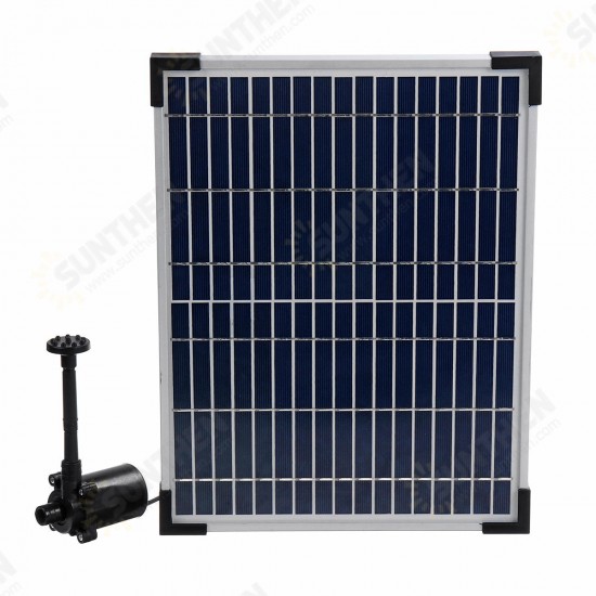 DC40Q-1702 Solar Power Fountain Kit Solar Panel Garden Solar Fountain Landscape Floating Fountain Water Pump