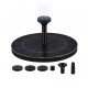 Solar Fountain Pump 1.4W 150L/H Circle Solar Power Water Floating Panel with 6 Attaches for Garden Decoration Water Cycling No Electricity Required