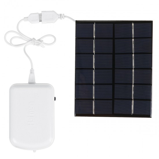 Solar Powered Air Pump Kit 5W Solar Panel Oxygen-increasing Oxygen Air Pump Waterproof